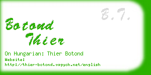 botond thier business card